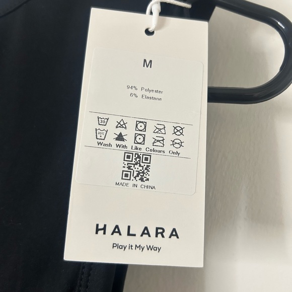 Halara Round Neck Twisted Cut Out Ruched Drawstring Bodycon Midi Dress M NWT - Picture 7 of 7